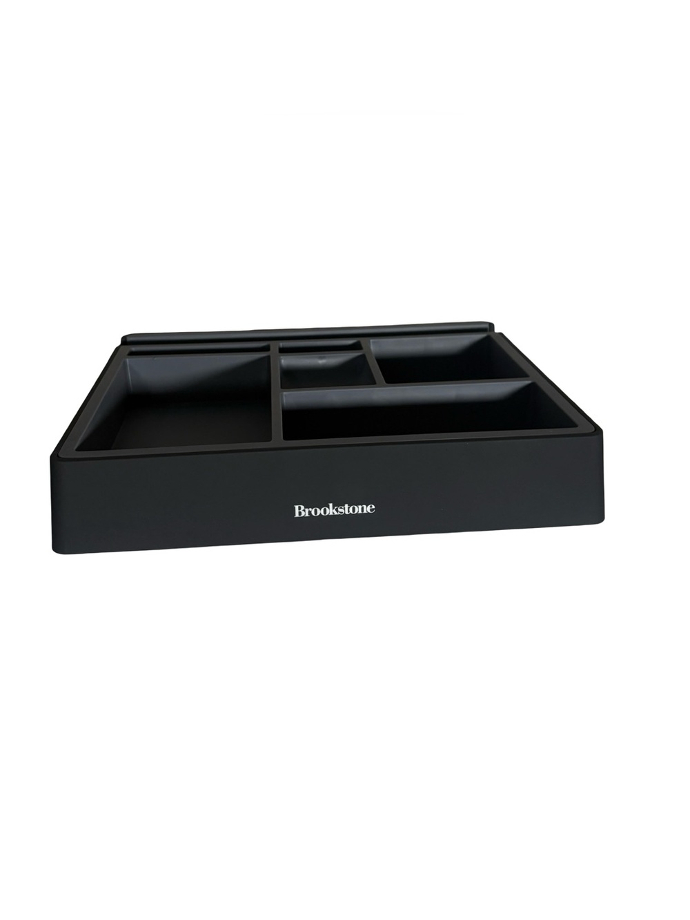 Brookstone Tech Dresser Valet Organizer Docking Tray Black Open Boxx